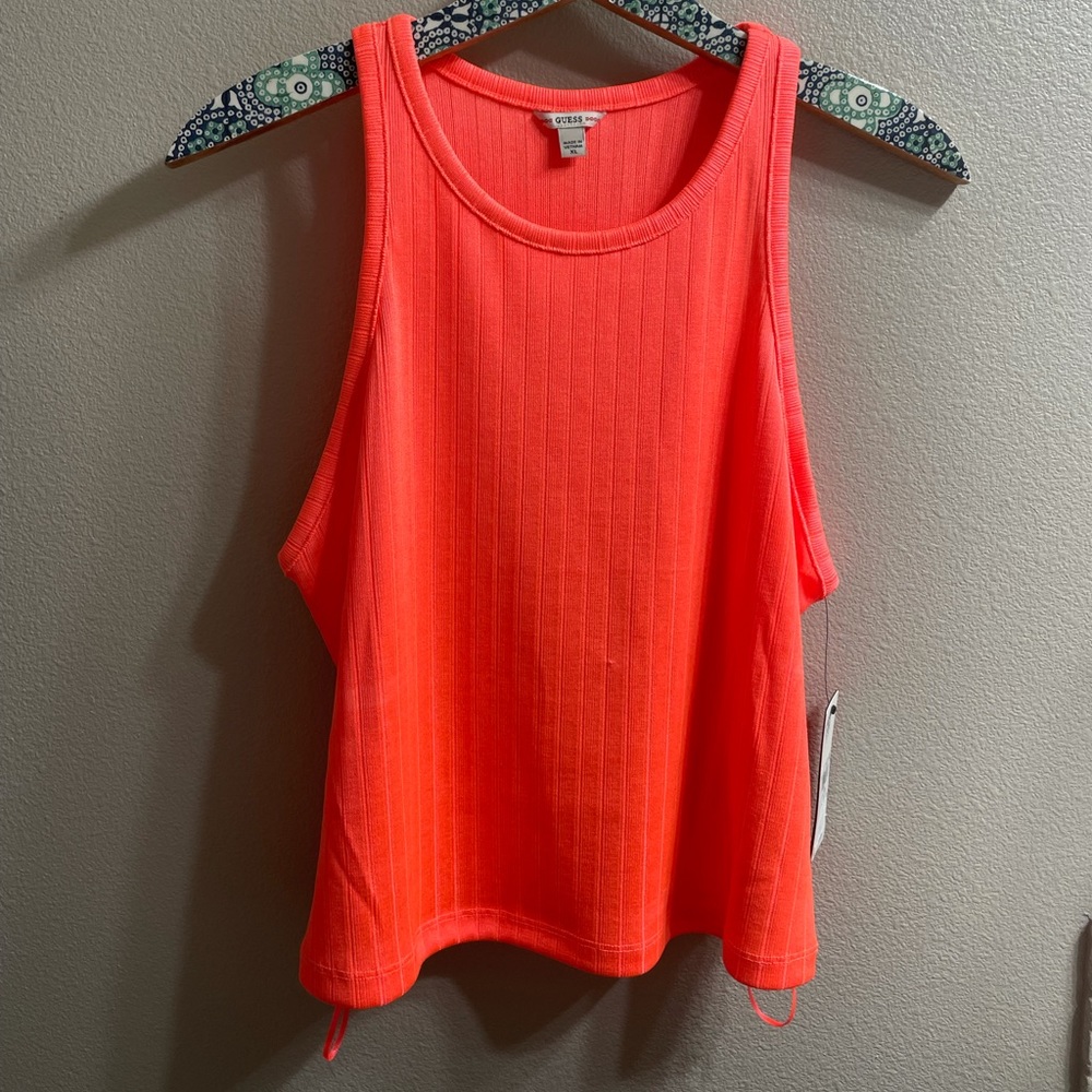 Guess- penny ribbed tank top.